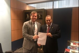2018 - Audiência com ministro Marx Beltro