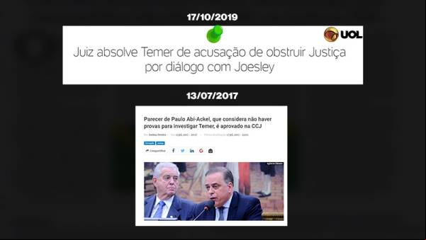 Juíz absolve o ex-presidente Michel Temer