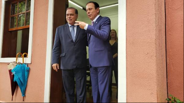 Paulo Abi-Ackel recebe João Dória em Belo Horizonte